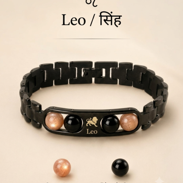 Leo (Singh) Zodiac Crystal Link Bracelet