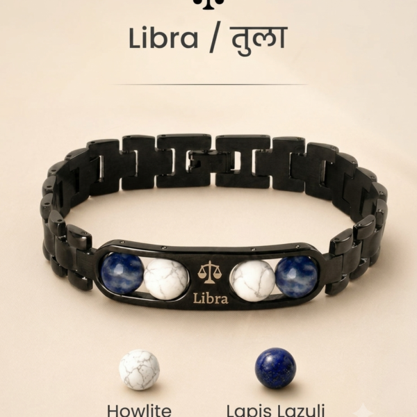 Libra (Tula) Zodiac Crystal Link Bracelet